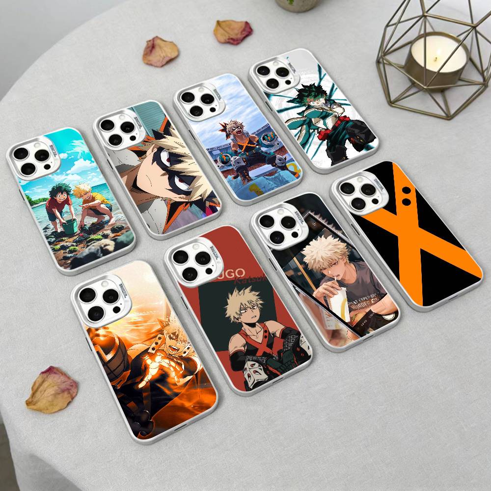 Чехол для телефона Katsuki Bakugo p-Hero Academia Для iPhone 17,16,15,14,13,12,Pro MAX Черный Матовый Ударопрочный Чехол