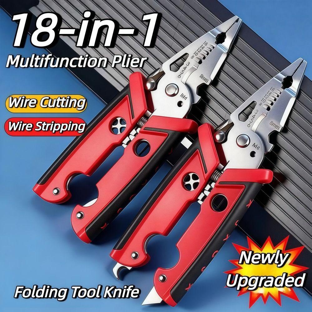 Многофункциональные электрические плоскогубцы Ручные плоскогубцы для разделения Плоскогубцы для зачистки проводов Инструменты электрика
