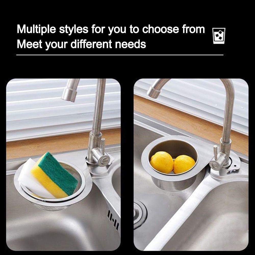 Drain Water Basket Filter Storage Shelf Kitchen Basin Organizer Drain Strainer Basket