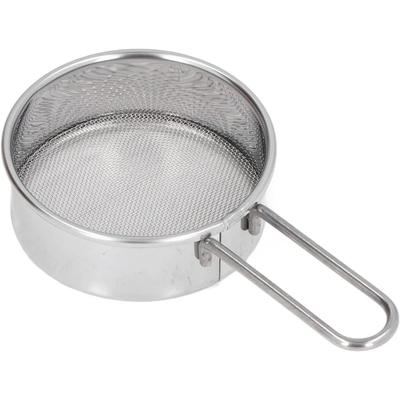 Small Tamis, 40 ячеек из нержавеющей стали с длинной ручкой, маленькое профессиональное портативное мелкоячеистое сито(2,5 дюйма)