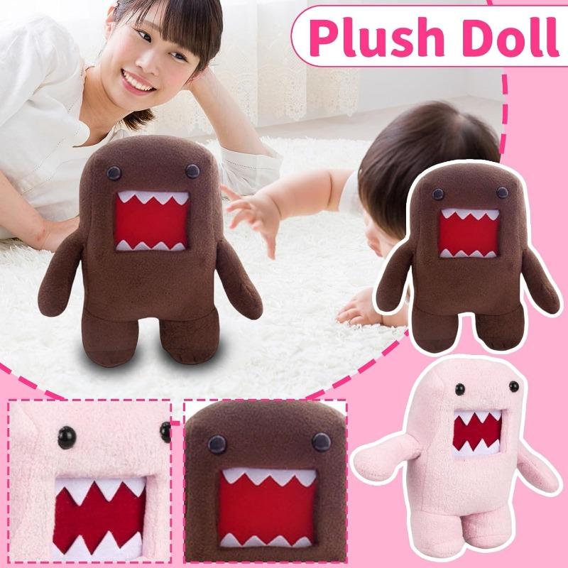 20/30cm Domo Monster Plush, Funny Domo Kun Plush Toy Stuffed Figure Throw Pillows for Home Decor for Anime Fans