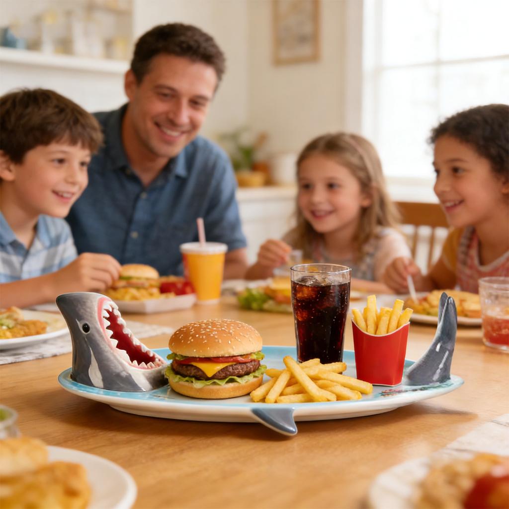 Shaped Charcuterie Board, Sushi Plate With Vegetable Serving Area, Bowl And Chopstick Rest, Ceramic Fun Sushi Board