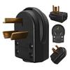 Промышленная вилка NEMA 10 30P с заземлением, конструкция из PA66, PD1030PA, для мощной проводки, силовая вилка