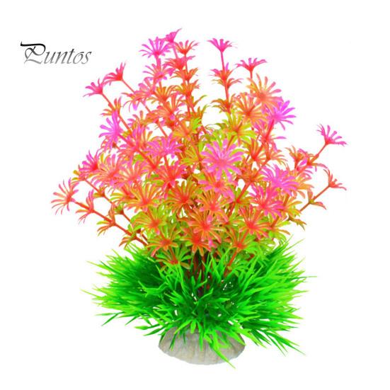 Искусственное водное растение Украшение аквариума с прочной основой Реалистичный дизайн Экологически чистые без запаха Моделирование растений Модельные украшения Аквариумный орнамент