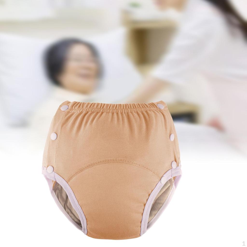 Adult Cloth Diaper Washable Nappy Cover Adjustable Incontinence Pants Waist 66-100cm