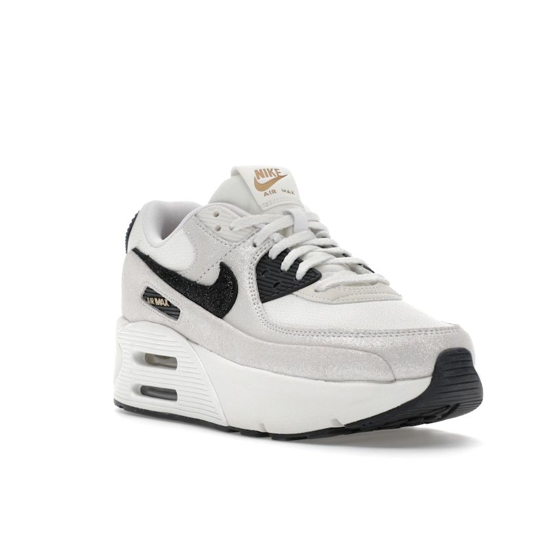 Nike Air Max 90 LV8 Белый Металлик Золотистый Черный Женские Кроссовки Team-Red HQ3497-100