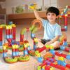 8/18/26/32/38Pcs/Set Magnetic Train Track Set DIY Race Car Cube Rail Building Kit Toddlers Boys Girls Gravity-Defying Electric Train STEM Toy