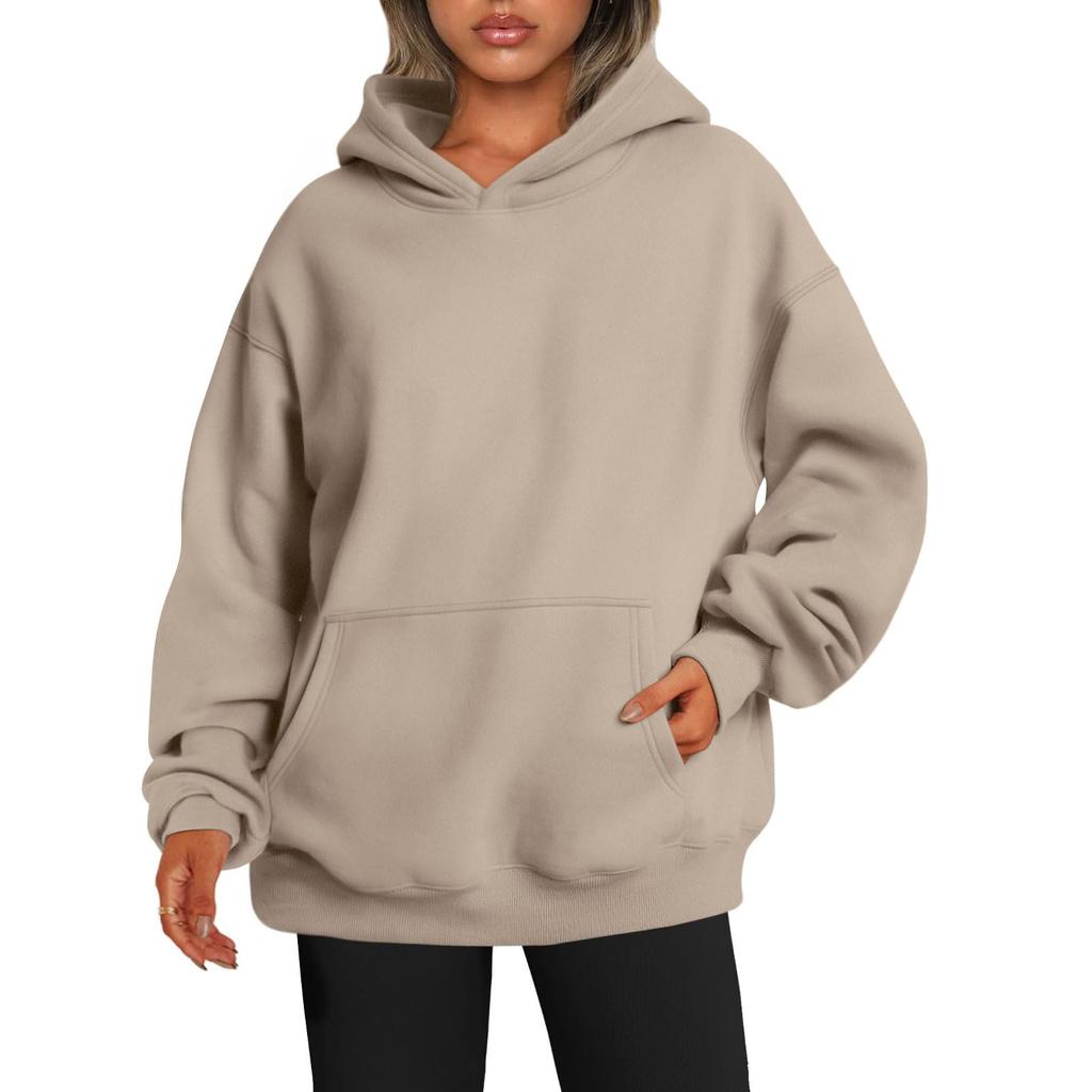 Womens Oversized Sweatshirts Fleece Hoodies Long Sleeve Shirts Pullover Fall Clothes With Pocket