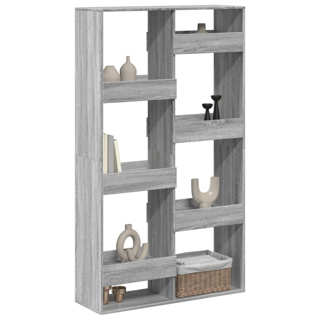 Room Divider Gray Sonoma 100 x 33 x 175 cm Wood Based Material