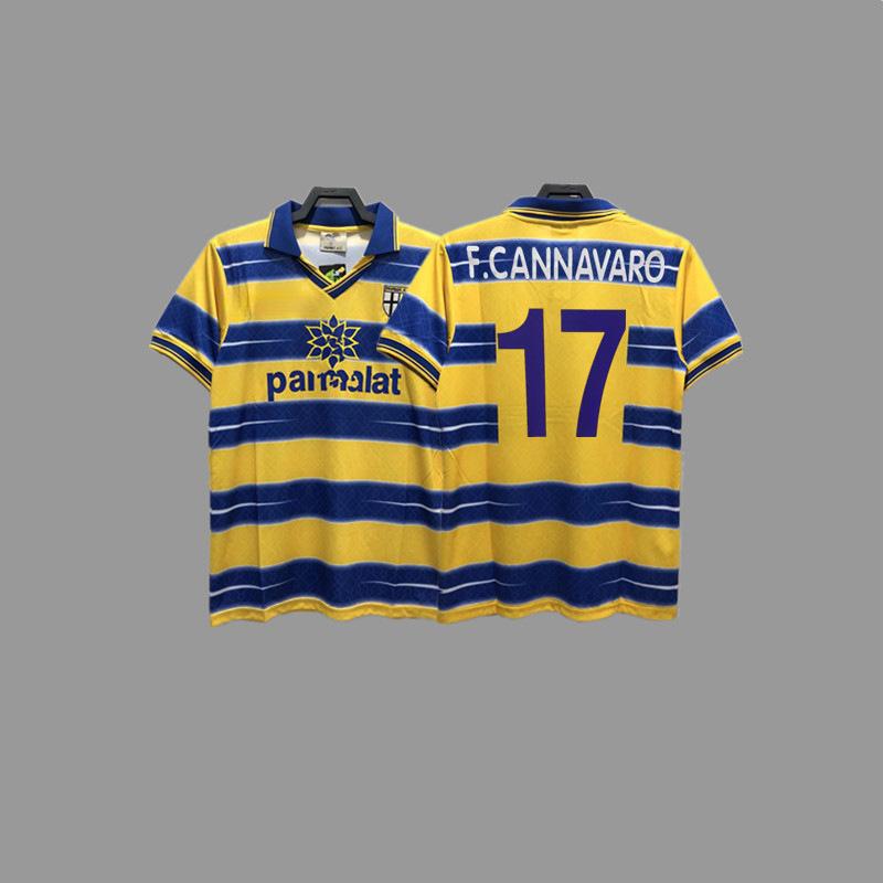Parma retro jersey football jersey classic nostalgic Zola Cannavaro Buffon Gilardino jersey