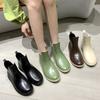 Fashion Rain Boots Women Fashion Non-slip Waterproof Work Boots Ladies Platform Rubber Booties for Kitchen Garden Zapatos Mujer