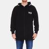 Y-3 Ss22 Solid Logo Stripes Printed Long Sleeve Hoodie Jacket Men jackets Black HG6072