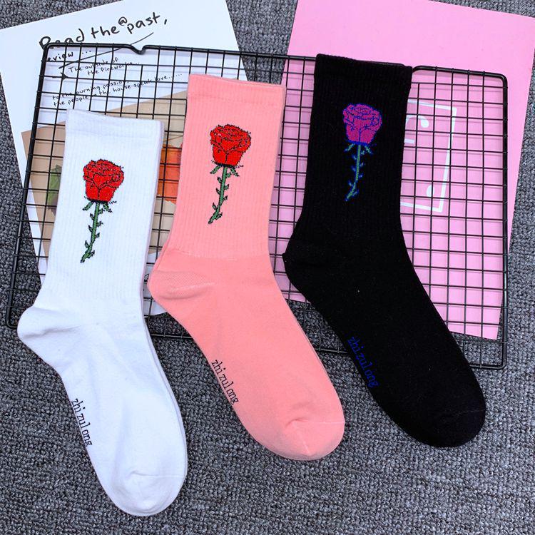 Korean-European Hip-Hop Street Style Long Tube Cotton Socks for Men and Women