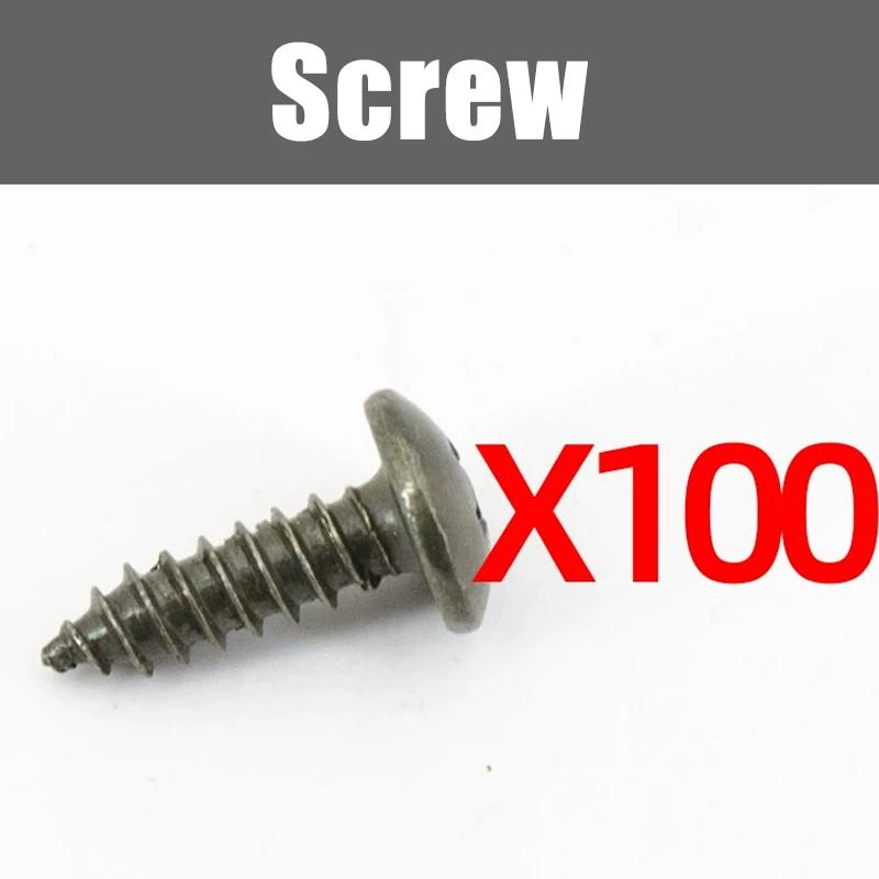 100-200pcs Mixed Car Motorcycles Metal Screw Tapping Fastener Clip U-Type Clip with Screw Anti-rust Protection Clip Screw Buckle