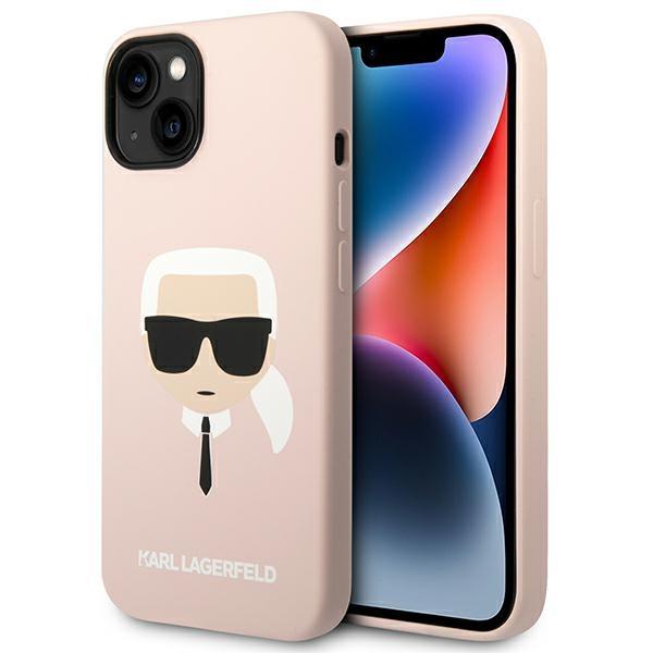 Etui do iPhone 14 Plus Karl Lagerfeld MagSafe Jasnoróżowe