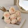 Ретро искусственный букет роз 7 головок искусственные цветы имитация розы цветок свадебный декор вечеринка