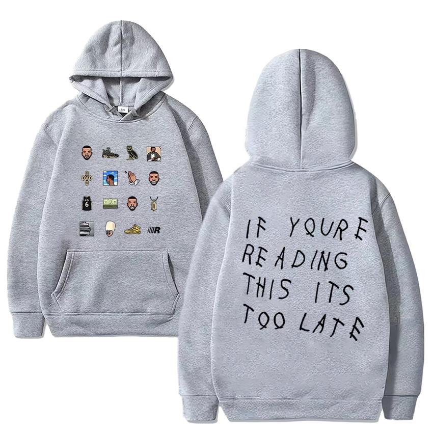 Hot Rapper Drake Music Album Graphic Hoodie Men Women New Hip Hop Vintage Streetwear Unisex Loose Fleece Long Sleeve Sweatshirts