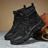 Men's boots 2025 new style men's shoes versatile camouflage workwear boots sports and leisure wear-resistant trendy shoes