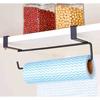 Kitchen Cabinet Door Drawer Roll Paper Towel Rack Holder Rail Organizer Hanger