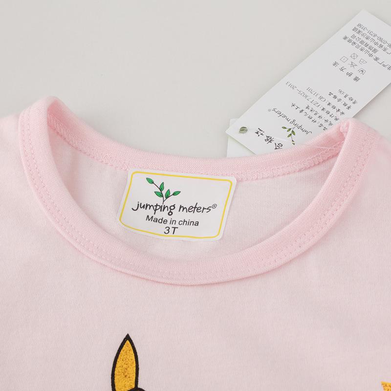 Летняя новая детская футболка с короткими рукавами для девочек