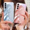 Золотая бабочка для Samsung Galaxy A14 4G 20 30 52 20S 21S 22 A32 33 34 42 50 51 53 54 70 71 72 73 5G Стеклянный чехол для телефона