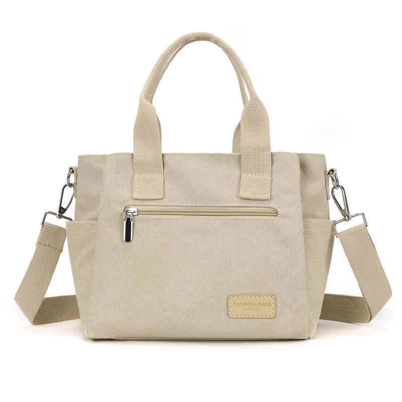 Женская сумка через плечо, большая вместительная сумка из холста
