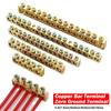 Copper Copper Bar Terminal With Hole Screw Terminal Block Brass Connection Row Electrical