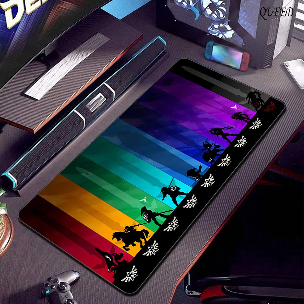 PC Gamer Cabinet Mousepad Gaming Keyboard Computer Pads Kawaii Accessories XXL Z-Zeldas Of L-Legends Mouse Pads Gamer Desk Mat