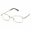 Folding Reading Glasses Lightweight Crystal Glass Lens Metal Frame Square Full Frame Men Women Presbyopic Eyeglasses