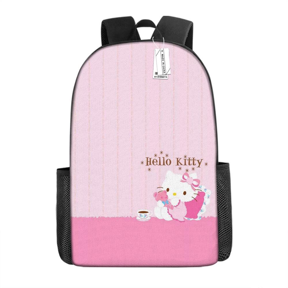 Мультяшный рюкзак Hello Kitty Школьная сумка Ello Kitty Рюкзак с цифровой печатью