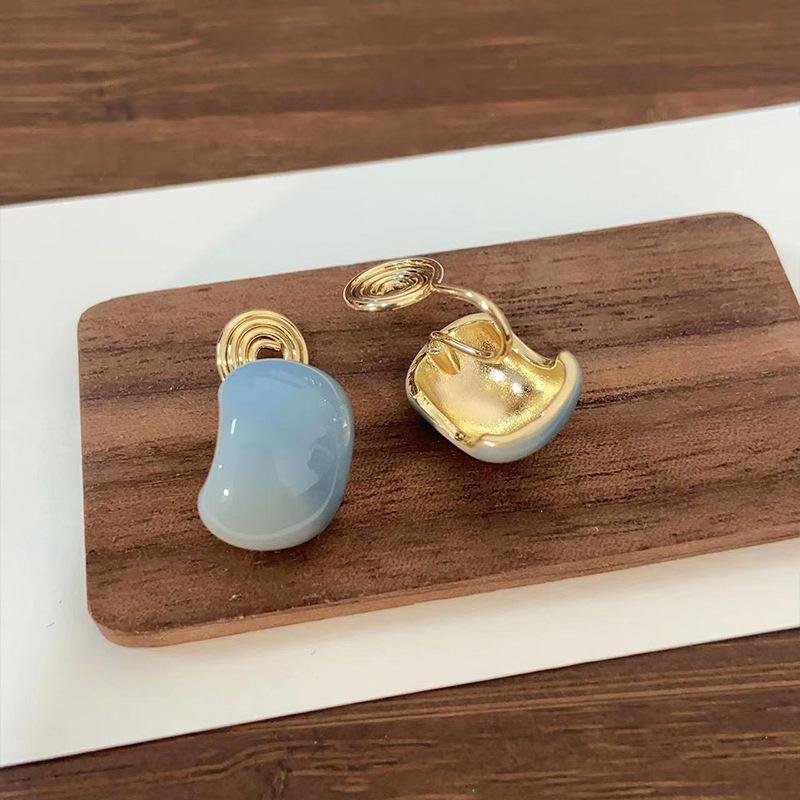 Красный капающий маслом кафф для уха без прокола: Милые, яркие серьги C-образной формы для женщин