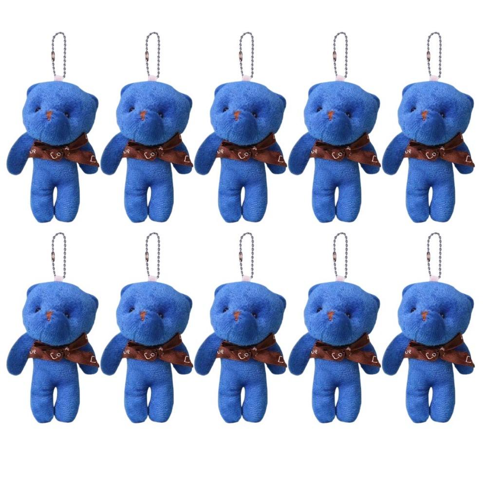 10Pcs Cartoon Animal Little Bear Plush Toy Stuffed Bear Plush Dolls Holiday Gift