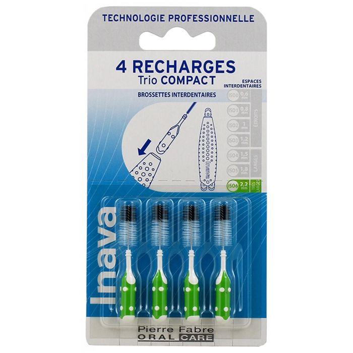 Brossettes-Inava Brossettes 4 Recharges Trio Compact (Taille : ISO 2,2 mm)