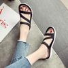 Maogu 2024 Black Slides Casual Beach Outdoot Female Ladies Jelly Shoes Women Summer Slippers Platform Flat Peep Toe Sandals 40