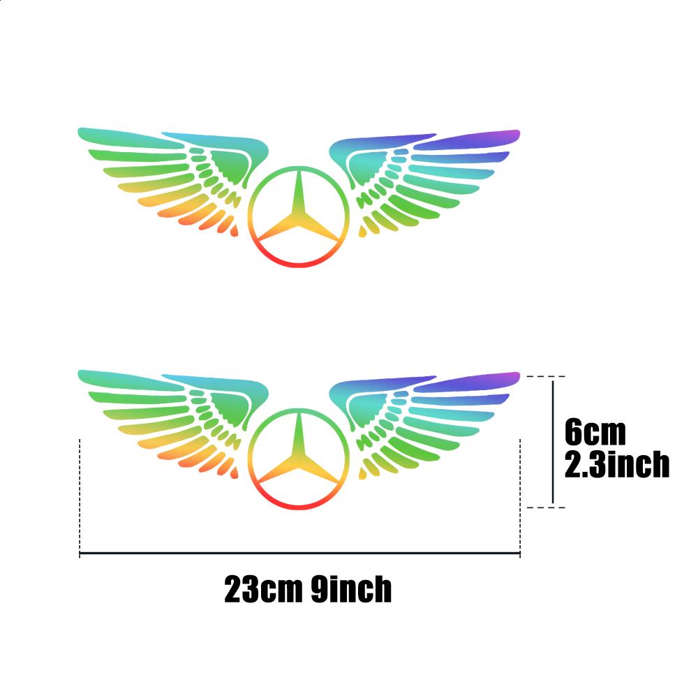 Reflective Laser Car Door Windshield Fender Decorative Sticker For Mercedes Benz AMG W203 W206 W220 W205 W211 W212 W201 W210
