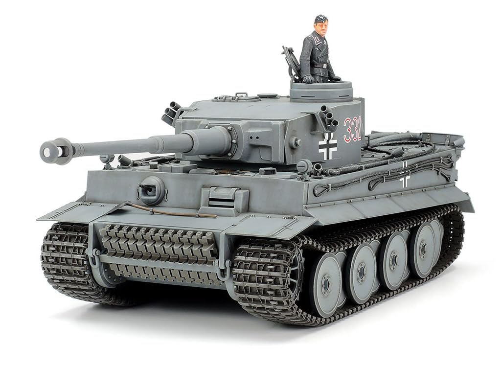 Tamiya Серия военных миниатюр 216 Немецкая армия Тяжелый танк Тигр I Ранний тип производства Пластиковая модель-конструктор 35216 1/35 №