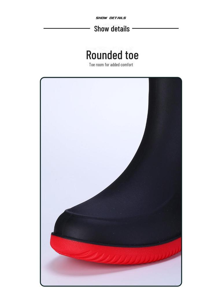 Водонепроницаемые нескользящие резиновые сапоги унисекс для работы и моды