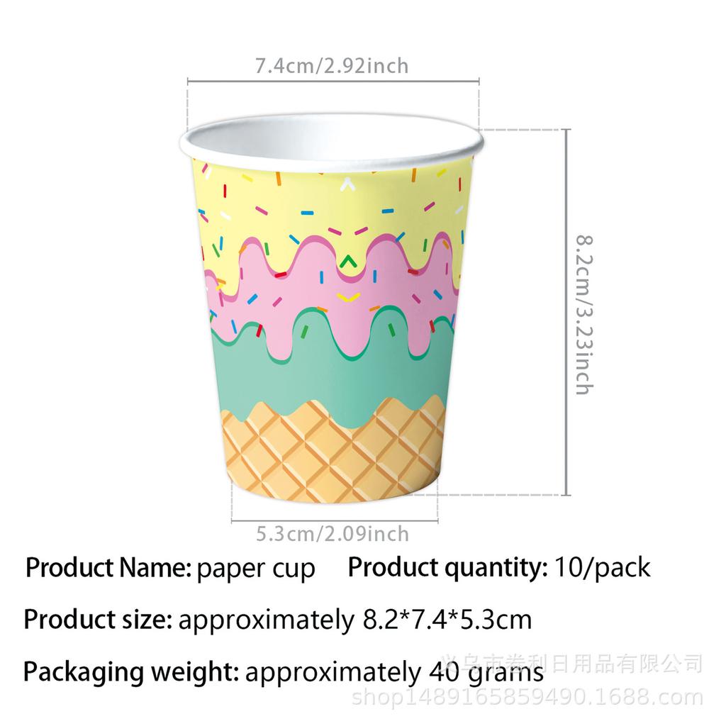 Summer Ice Cream Birthday Party Supplies, Ice Cream Party Decorations, Banners, Tableware, Tablecloths