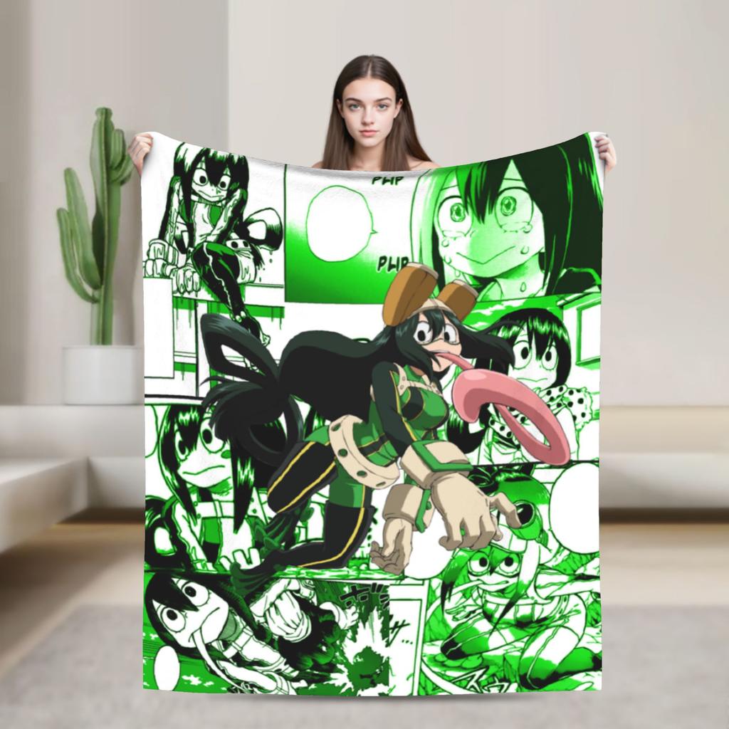 Плед с Тогой Химико из манги Boku No My Hero Academia, флисовый, новый, дышащий, плед для кровати, гостиной, осень/зима