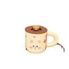 New Cartoon Ceramic Cup with Lid Bear Mug Household Set Water Cup High Value Large Capacity Cup