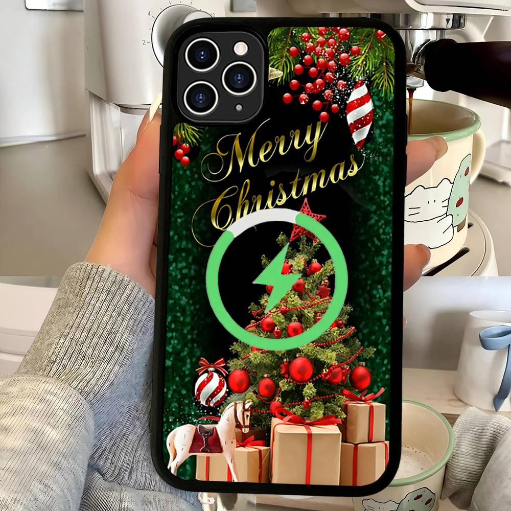 Merry Christmas For Magsafe Magnetic Phone Case For IPhone 17 16 Pro Max 15 Plus 14 13 12 11 Cover