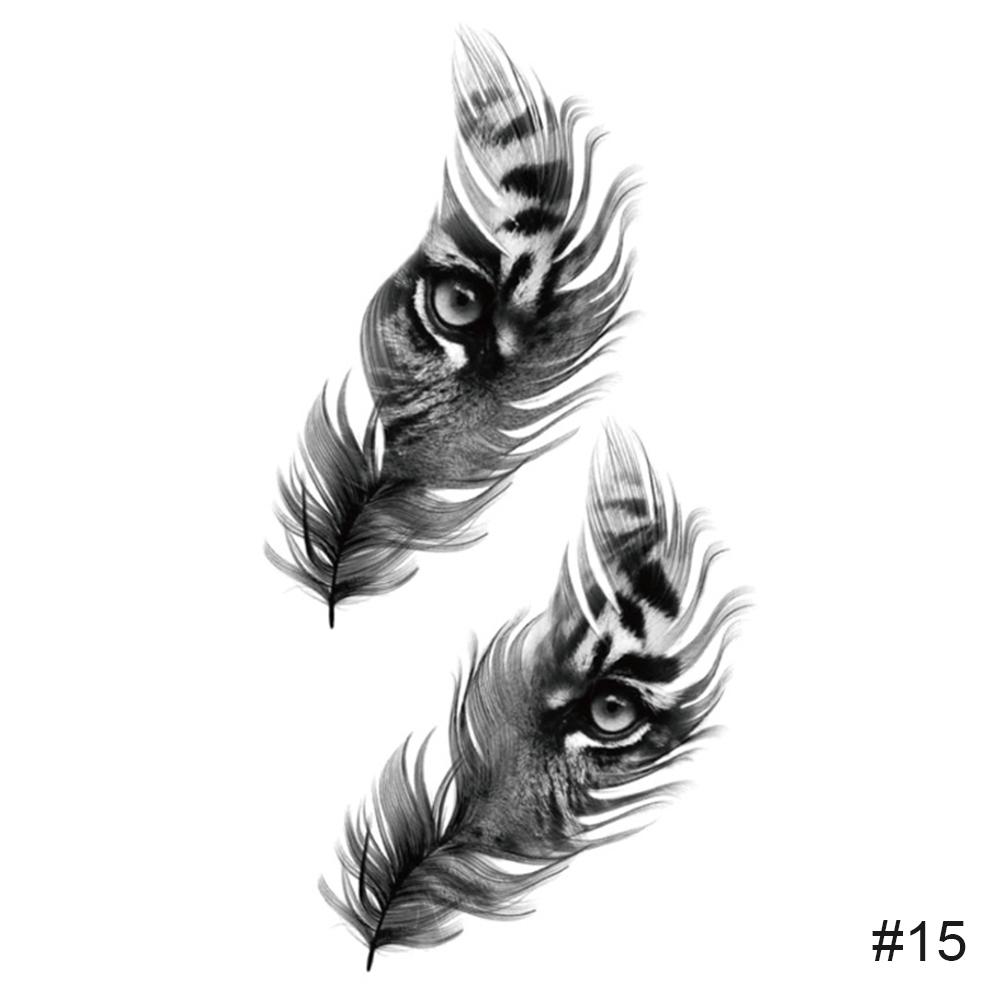 Маленькие свежие черные татуировки наклейки водонепроницаемые долговечные татуировки наклейки боди-арт татуировки для женщин мужчин