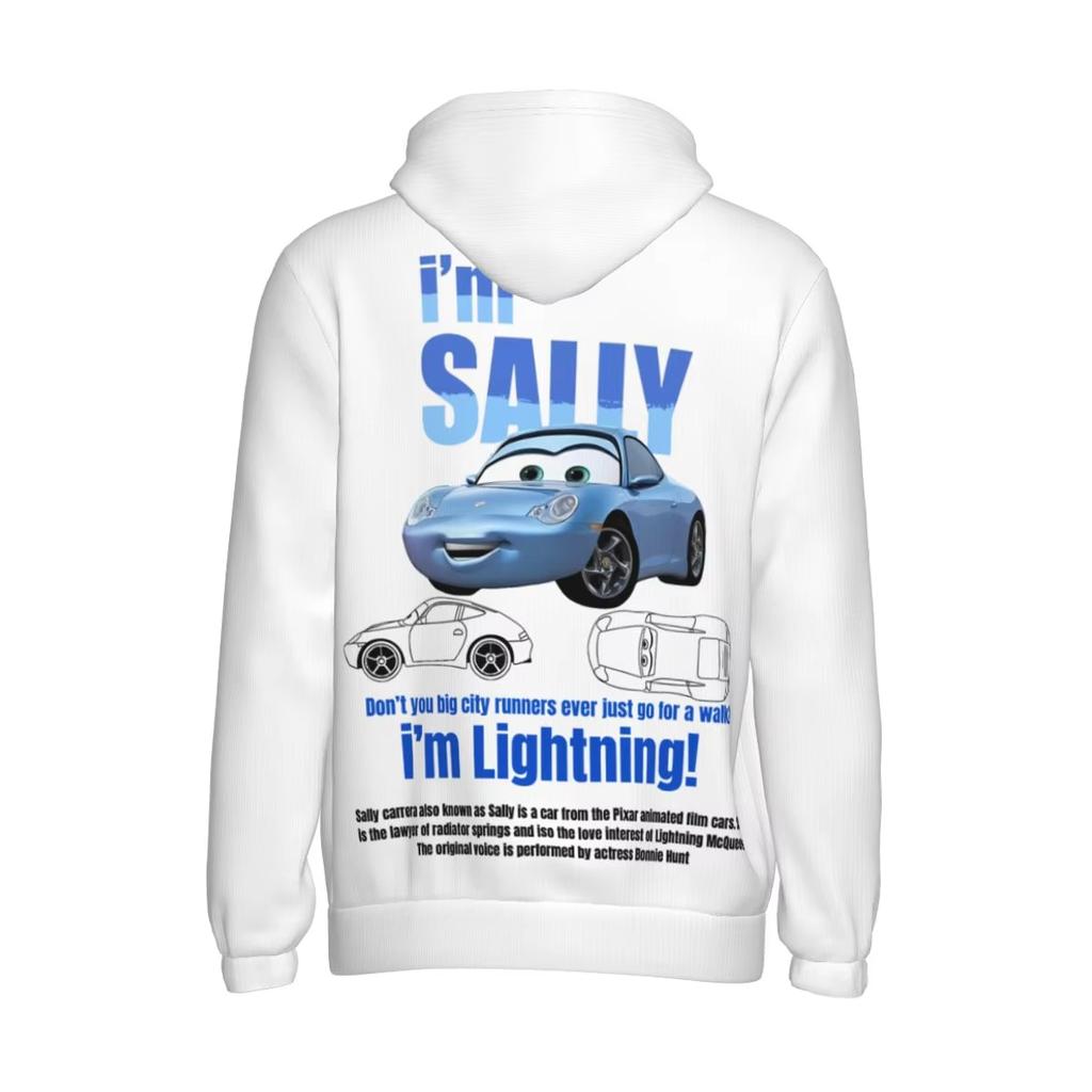 25 Мужская толстовка с 3D-принтом Молния Маккуин и Салли, с капюшоном, воротником-стойкой и кулиской, пуловер, свитшот с длинным рукавом