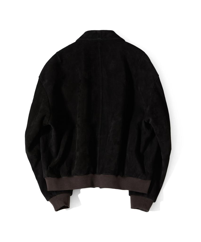 Horlisun Irish Suede Leather Jacket Black