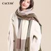 CACUSS Women's Warm Wool Blend Scarf Shawl