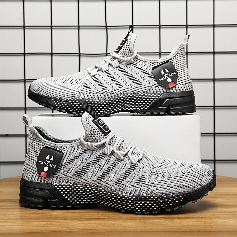 Летающая спортивная обувь, новинка 2023 года, летние кроссовки, дышащая легкая сетчатая обувь, мужская повседневная обувь