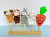 Стеллаж для хранения и игрушки-пальчиковые куклы для животных для маленьких, средних и больших групп - Языковая зона детского сада