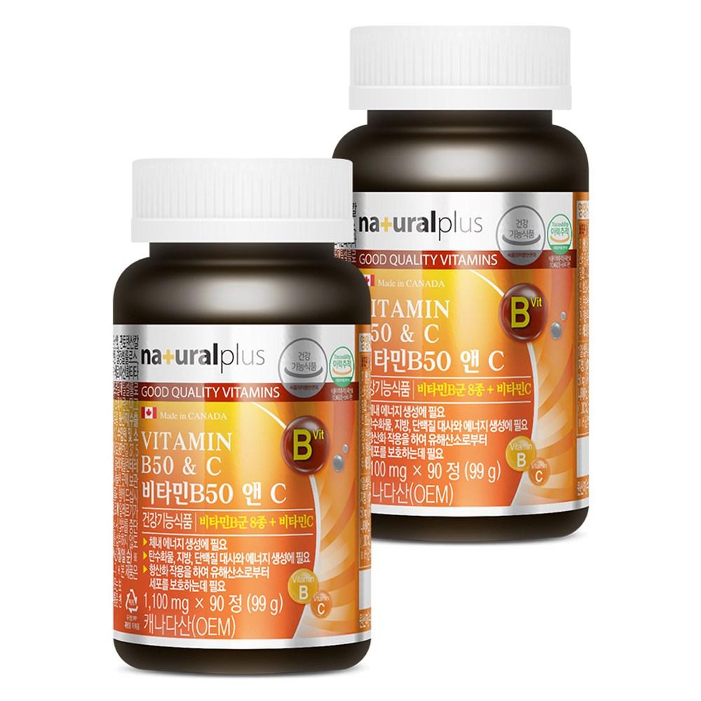 Natural Plus Vitamin B50 & C 90 Tablets (2 pcs)