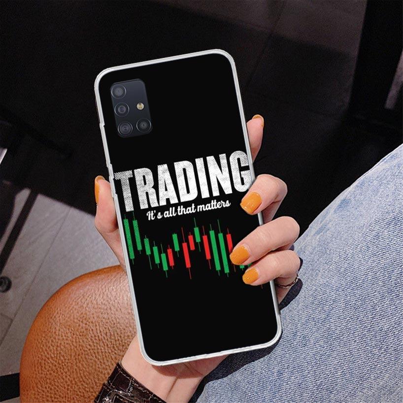 Trade Investment Forex Stock Market Phone Case For Samsung Galaxy A52 A32 A22 A12 A51 A31 A50S A30S A20S A10S Note 20 Ultra 10 P