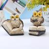 Wise Owls Statue - Don't See/Hear/Speak Tabletop Decor Vintage Zen Figurines for Office Gift Home Decoration Study Ornaments